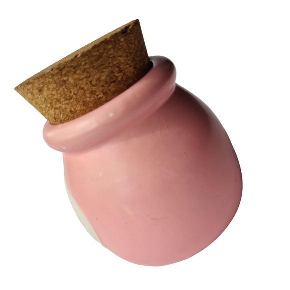 Cutest SHOE FUND Pink Money Jar w Cork Lid - Picture 4 of 8